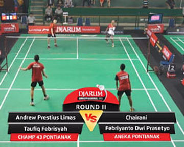 Andrew Prestius / Taufiq F. (Champ 43 Pontianak) VS Chairani / Febriyanto Dwi (Aneka Pontianak)
