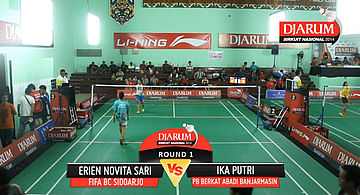 Erien Novita Sari (FIFA BC Sidoarjo) vs Ika Putri (PB Berkat Abadi Banjarmasin)
