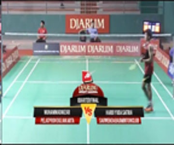Muhammad Nizar (PELATPROV DKI JAKARTA) VS Hardi Yuda Satria (SARWENDA BADMINTON CLUB) 