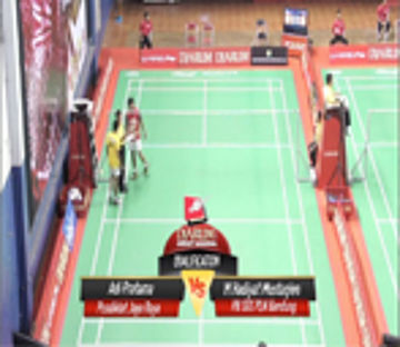 Adi Pratama (PUSDIKLAT JAYA RAYA) VS M Hadiyat Mustaqien (PB SGS PLN BANDUNG)