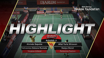 Afiat Yuris Wirawan/Nadya Melati (Pertamina Fastron) VS Alvindo Saputra/Vehrenica Debora Rumate (Tangkas Intiland)