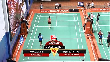 Arinda Sari S (PB DJARUM) Ihsaniaty Putri (GUNA DHARMA) 