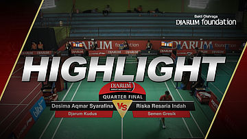 Desima Aqmar Syarafina (Djarum Kudus) VS Riska Resaria Indah (Semen Gresik)