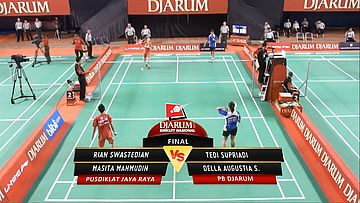 Rian Swastedian/ Masita M. (PUSDIKLAT JAYA RAYA) VS Tedi Supriadi/ Della Augustia S (PB DJARUM)