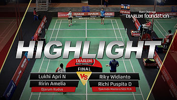 Lukhi Apri N/Ririn A (Djarum Kudus) VS Riky Widianto/Richi Puspita D (Tjakrindo Master/SGS PLN)