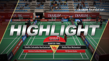 Ovilia Riza Wulandari (Djarum Kudus) VS Shellin Salsabila Nurfazhriah (Mutiara Cardinal Bandung)