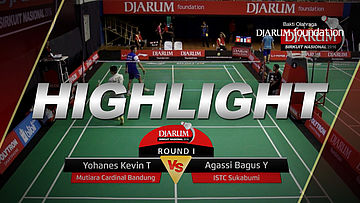 Yohanes Kevin Tirta (Mutiara Cardinal Bandung) VS Agassi Bagus Y (ISTC Sukabumi)