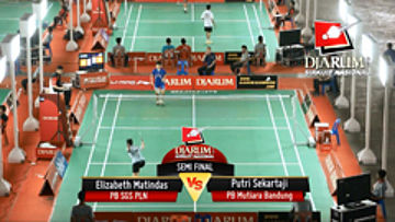 Elizabeth Matindas (PB SGS PLN) VS Putri Sekartaji (PB Mutiara Bandung)