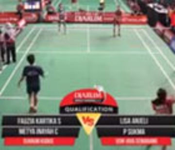 Fauzia Kartikasari/Metya Inayah (Djarum Kudus) VS Lisa Anjeli/Sukma (USM Jaya Semarang)