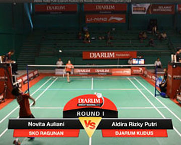 Aldira Rizky Putri (Djarum Kudus) VS Novita Auliani (SKO Ragunan)