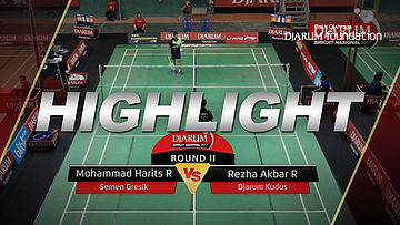 Mohammad Harits R (Semen Gresik) VS Rezha Akbar R (Djarum Kudus)