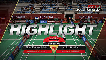 Gina Revina Aristy (Mutiara Cardinal Bandung) VS Anisa Putri Alifah (Hi Qua Prima Bandung)