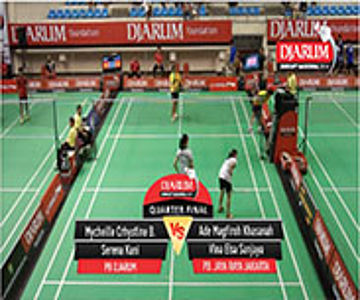 Mycheille C. B. / Serena K. (PB DJARUM) VS Ade M. K. / Vina Elsa S. (PB JAYA RAYA JAKARTA) 