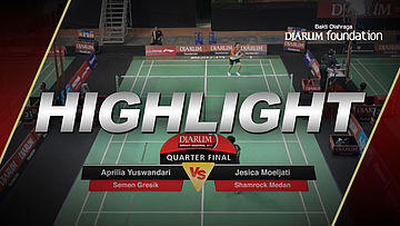 Aprillia Yuswandari (Semen Gresik) VS Jesica Moeljati (Shamrock Medan)