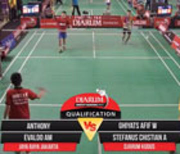 Antony/Evaldo Am (Jaya Raya Jakarta) VS Ghiyats Afif/Stefanus Christian (Djarum Kudus)