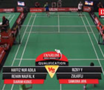 Haffiz Nur Adila/Rehan Naufal (Djarum Kudus) VS Rizki YF/Zulkifli (Samudera Jaya)