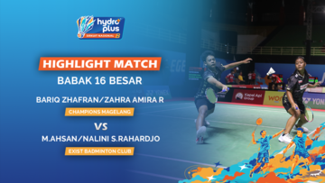 Highlight Match Day 3 - Bariq Zhafran / Zahra Amira Rahma (CHAMPIONS MAGELANG) VS Muhammad Ahsan / Nalini Sugiati Rahardjo (EXIST BADMINTON CLUB)