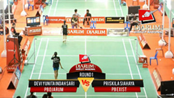 Devi Yunita Indah Sari (PB Djarum) VS Priskila Siahaya (PB Exist) Djarum Sirkuit Nasional Sumut Open 2013