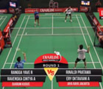 Rangga Yave/Ravenska Cintya (Djarum Kudus) VS Rinaldi P/Ery Octaviani (Jaya Raya Jakarta)