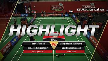Irfan Fadhillah/Pia Zebadiah Bernadet (Jaya Raya Jakarta) VS Agripina Primarahmanto/Devi Tika Permatasari (Berkat Abadi)