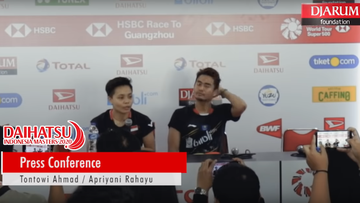 Press Conference - Tontowi Ahmad/Apriyani Rahayu