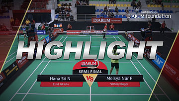 Hana Sri Najilah (Exist Jakarta) VS Melsya Nur Fitriani (Victory Bogor)