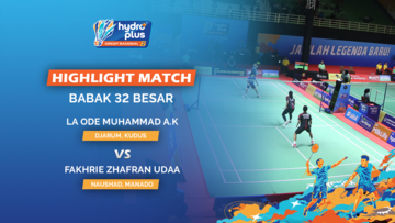 Highlight Match Day 2 - La Ode Muhammad Ahsan Kamil (DJARUM KUDUS) VS Fakhrie Zhafran Udaa (NAUSHAD MANADO)