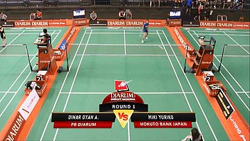 Dinar Dyah A. (PB DJARUM) VS Miki Yuriko (HOKUTO BANK JAPAN)