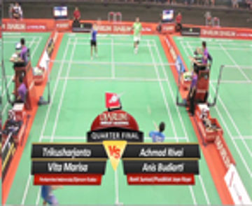 Trikusharjanto/Vita Marissa (PERTAMINA INDONESIA/DJARUM KUDUS) VS Achmad Rivai/Anis Budiarti (BANK SUMSEL/PUSDIKLAT JAYA RAYA)