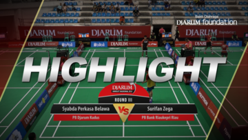 Syabda Perkasa Belawa (Djarum Kudus) VS Surifan Zega (Bank Riaukepri Riau)