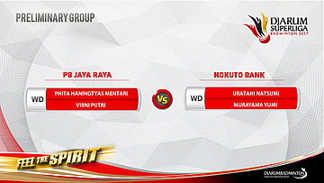 PRELIMINARY ROUNDS | Phita Haningtyas Mentari/Virni Putri (PB JAYA RAYA) vs Uratani Natsumi/Murayama Yumi (HOKUTO BANK)
