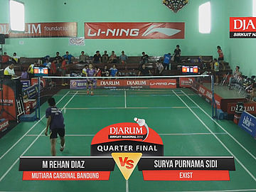 M Rehan Diaz (PB MUTIARA CARDINAL BANDUNG) VS Surya Purnama Sidi (PB EXIST)