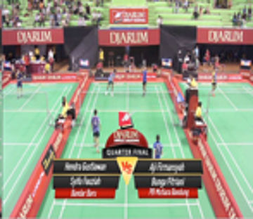 Hendra Gustiawan/Sifa Fauziah (BANDAR BARU) VS Aji Firmansyah/Bunga Fitriani (PB MUTIARA) 