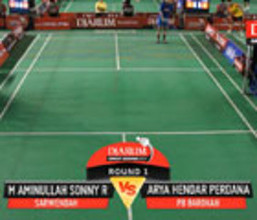 M Aminullah Sonny R (Sarwendah BC) VS Arya Hendar Perdana (PB Barokah)