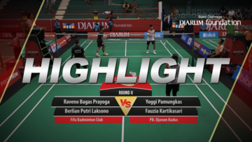 Yoggi Pamungkas/Fauzia Kartikasari (Djarum Kudus) VS Raveno Bagas Prayoga/Berlian Putri Laksono (Fifa BC)
