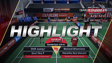 Didit Juang/Devi Tika P (Suryanaga Mutiara Timur/Berkat Abadi) VS Reinard D/Maretha Dea (Mutiara Cardinal Bandung)