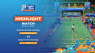 Highlight Match Day 1 - M. Divan Wildan Achsani (AIC Famindo Malang) vs Herga Putra Pratama (FIFA BC)