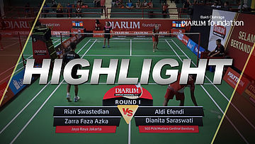 Rian Swastedian/Zarra Faza Azka (Jaya Raya Jakarta) VS Aldi Efendi/Dianita Saraswati (SGS PLN Bandung/Mutiara Cardinal Bandung)
