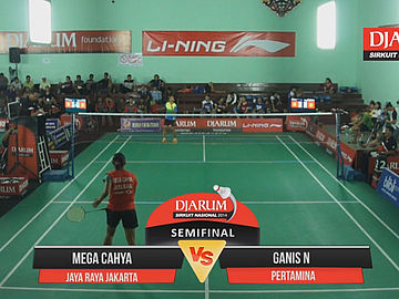Mega Cahya Pl (PB JAYA RAYA JAKARTA) VS Ganis Nurrahmandani (PB PERTAMINA FASTRON)