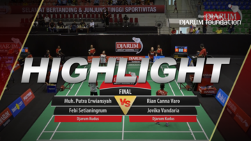 Rian Canna Varo/Jovika Vandaria (Djarum Kudus) vs M. Putra Erwiansyah/Febi Setianingrum (Djarum Kudus)
