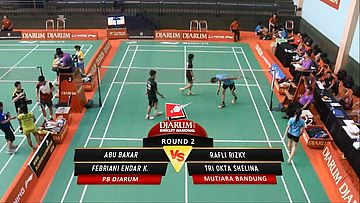 Abu Bakar/ Febriani Endar K. (PB DJARUM) VS Rafli Rizky/ Tri Okta Shelina (MUTIARA BANDUNG) 