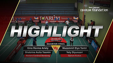 Muzammil Elya Tantri/Yely Diyunsari (Djarum Kudus) VS Gina Revina Aristy/Shabrina Aulia Yasmin (Mutiara Cardinal Bandung)