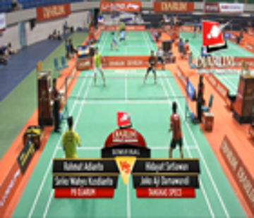 Rahmat Ardianto / Seiko Wahyu Kusdianto (PB DJARUM) VS Hidayat Setiawan / Joko Adi Darmawandi (TANGKAS SPECS)