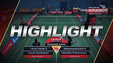 I Putu P/Fauzia Kartikasari (Djarum Kudus) VS M Galih R/Salsabila P ( Exist Jakarta)
