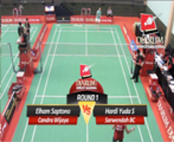 Elham Saptono CANDRA WIJAYA) VS Hardi Yuda S (SARWENDAH BC) 