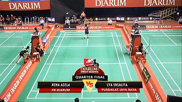 Rena Aselan (PB DJARUM) VS Lya Ersalita (PUSDIKLAT JAYA RAYA) 