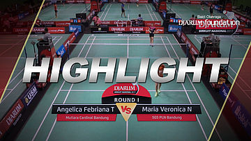 Angelica Febriana T (Mutiara Cardinal Bandung) VS Maria Veronica N (SGS PLN Bandung)