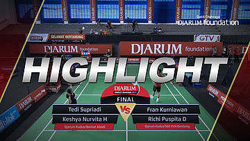 Tedi Supriadi/Keshya Nurvita H (Djarum Kudus/Berkat Abadi) VS Fran Kurniawan/Richi Puspita Dili (Djarum Kudus/SGS PLN Bandung)
