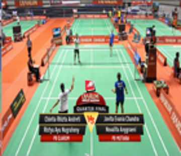 Chintia Rhizta A. / Ristya Ayu N. (PB DJARUM) VS Jovita Evania C. / Novalita A. (PB MUTIARA)