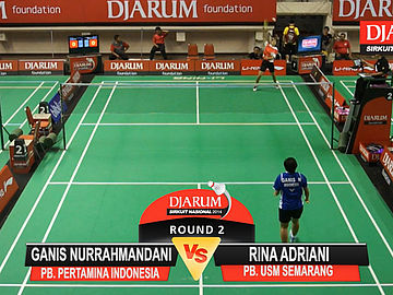 Ganis Nurrahmandani (PB. PERTAMINA INDONESIA) VS Rina Adriani (PB. USM SEMARANG)